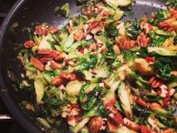 Caramelized Brussels Sprouts with Toasted Pecans